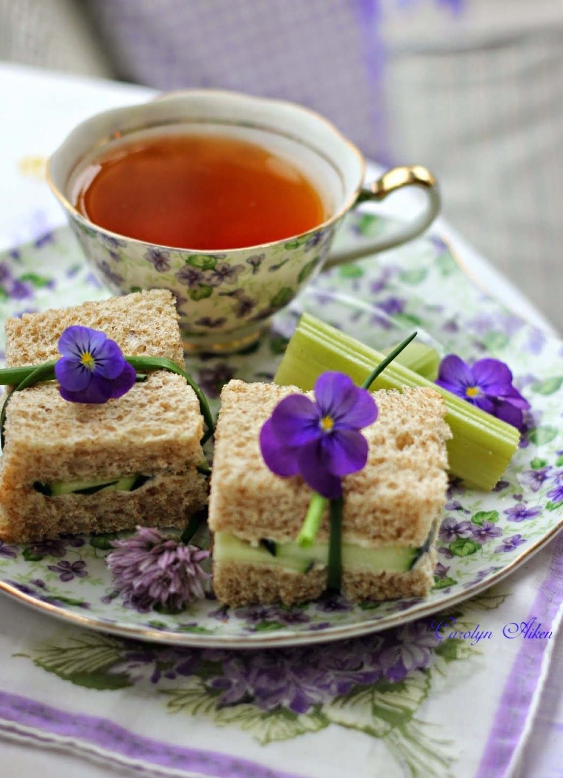 Té con Sandwich pepino