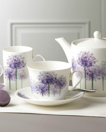 Set de taza y plato para desayuno "Allium"
