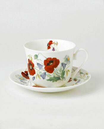 Set de taza y plato para desayuno "English Meadow"