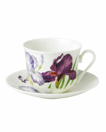 Set de taza y plato para desayuno "Iris"