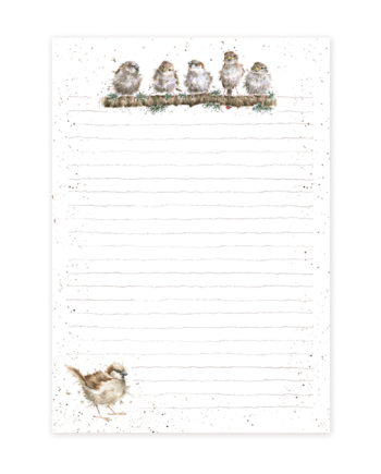 Libreta A5 con ilustraciones de pájaros