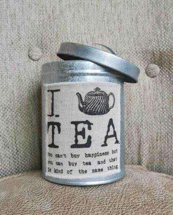 Lata de metal I Love Tea "Vintage"