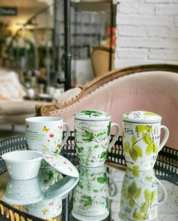 Taza de té "Zen" con filtro de porcelana