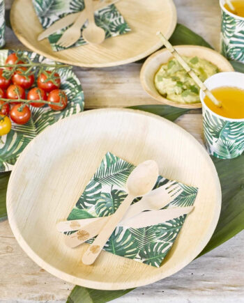 Cuencos ecológicos de hoja de palma