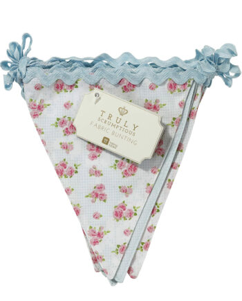 Guirnalda de estilo Shabby Chic con flores