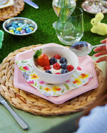 Servilletas de papel de flores