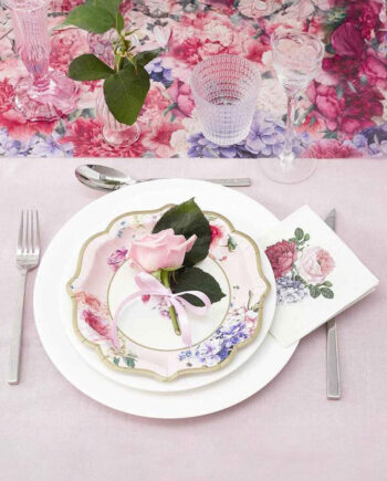 Servilletas vintage de flores para cocktail