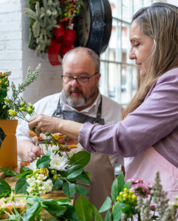 Experiencia Taller floral centro de mesa