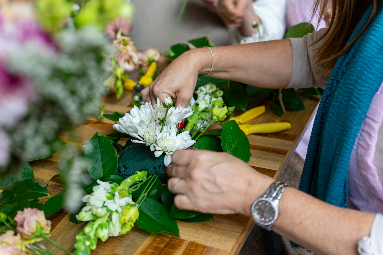 Experiencia Taller floral centro de mesa