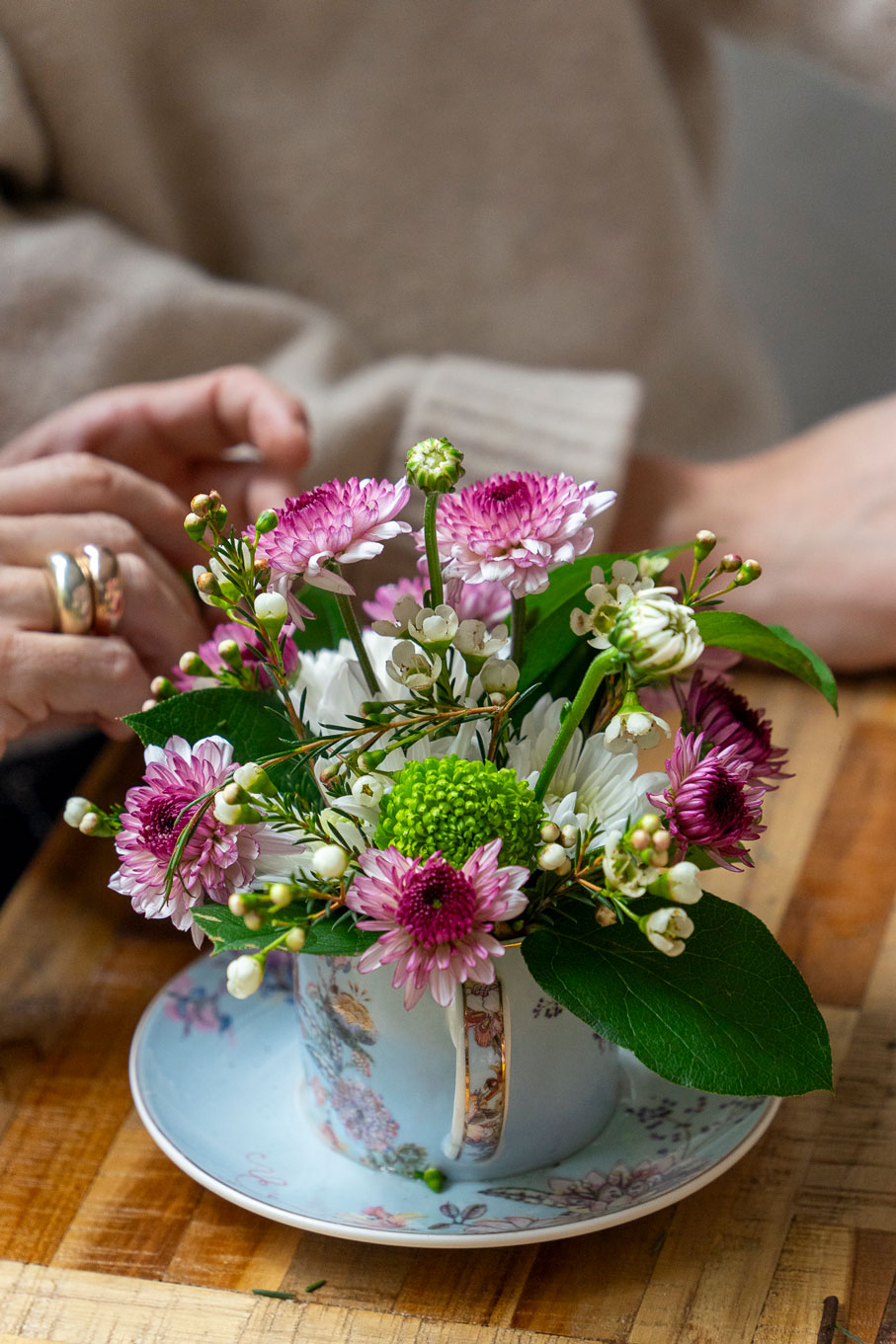 Experiencia Taller flores a la taza